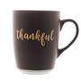 Imagem de Caneca de Cerâmica Thankful Preto Matt/Azul 340ml - Wolff