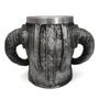 Imagem de Caneca de Cerveja e Chopp em Resina Caveira Medieval 400ml