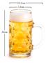 Imagem de Caneca de chopp de vidro Masskrug 500ml