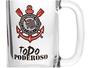 Imagem de Caneca de Chopp Vidro 473ml Globimport - Corinthians Estriada Todo Poderoso 2 Peças