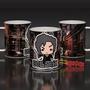 Imagem de Caneca de Porcelana 325ml Harry Potter cute Bellatrix. Vem com um chaveiro exclusivo no mesmo tema