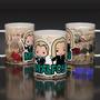 Imagem de Caneca de Porcelana 325ml Harry Potter cute Malfoy. Vem com um chaveiro exclusivo no mesmo tema