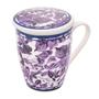 Imagem de Caneca de Porcelana Blue Garden com Infusor e Tampa 310ml