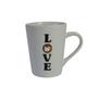 Imagem de Caneca de Porcelana Café 250ml  Modelo Cônico LOVE com café