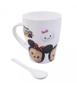 Imagem de Caneca De Porcelana Com Colher Mickey e Minnie Tsum Tsum 310ml - Disney