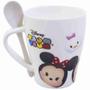 Imagem de Caneca De Porcelana Com Colher Mickey e Minnie Tsum Tsum 310ml - Disney