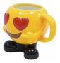 Imagem de Caneca De Porcelana Emoticon Olhos De Coração 400ml