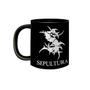 Imagem de Caneca de Porcelana Preta Banda Sepultura Brasileira Metal