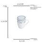 Imagem de CANECA DE PORCELANA SUPER WHITE C/TAMPA E FILTRO AMELIA VERDE/BRANCA 310ml