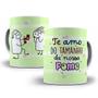 Imagem de Caneca De Porcelana Te Amo do Tamanho da Sua Fome Flork Presente Dia dos Namorados