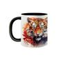 Imagem de Caneca de Porcelana Tigre Siberiano de Bengala Rajado 325mL