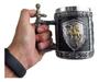 Imagem de Caneca De Resina E Inox Com Dragão Medieval Para Chopp