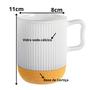 Imagem de Caneca de vidro 370ml color com base de cortica resistente