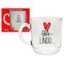 Imagem de Caneca de vidro aspen Love dia lindo 300 ml