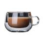 Imagem de Caneca de Vidro Borosilicato com Parede Dupla - Resistente a Calor para Café, Leite e Suco