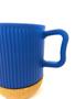 Imagem de Caneca de Vidro Color Com Base de Cortiça 370ml - EM CASA
