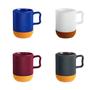Imagem de Caneca de Vidro Color Com Base de Cortiça 370ml - EM CASA