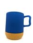 Imagem de Caneca de Vidro Color Com Base de Cortiça 370ml - EM CASA