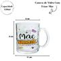 Imagem de Caneca de vidro transparente com frases mãe sortidas 320ml