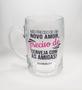 Imagem de Caneca De Vidro Unissex 400ml Com Frases