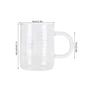 Imagem de Caneca de Vidro Zerodis Caffeine Glass 450ml com Alça - Design Moderno