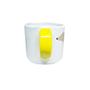 Imagem de Caneca Decor Borda Irregular 390Ml Branco / Amarelo - Salsicha Blusa Amarela