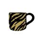 Imagem de Caneca Decor Borda Irregular 390Ml Preto - Animal Print - Tigre Preto E Bege