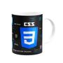 Imagem de Caneca Dev CSS 3 - Dark White