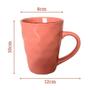 Imagem de Caneca Diamante Café Chá Xicara Rosa Cerâmica Fosco 270ml