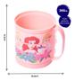 Imagem de Caneca Divertida Princesas 360Ml Rosa Com Anel Giratório