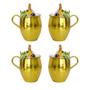 Imagem de Caneca Dourada Golden Miami 500 Ml Moscow Mule Kit 4 un