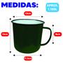 Imagem de Caneca Esmalta Retrô Rústica Colorida Resistente 12cm Chá Café Escolha a Cor