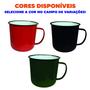 Imagem de Caneca Esmalta Retrô Rústica Colorida Resistente 12cm Chá Café Escolha a Cor