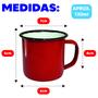 Imagem de Caneca Esmalta Retrô Rústica Colorida Resistente 6cm Chá Café Escolha a Cor