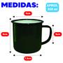 Imagem de Caneca Esmalta Retrô Rústica Colorida Resistente 8cm Chá Café Escolha a Cor