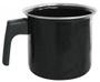 Imagem de Caneca Esmaltada C/Borda Inox- 12cm - 1,25L