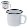 Imagem de Caneca Esmaltada Retro 150Ml Branca Vintage Jogo 36 Unidades