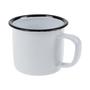 Imagem de Caneca Esmaltada Retro 150Ml Vintage Jogo 12 Pcs - Branca