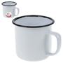 Imagem de Caneca Esmaltada Retro 350ml Branca Vintage Jogo 12 Pcs