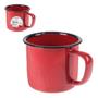 Imagem de Caneca Esmaltada Retro 350Ml Vermelha Vintage Jogo 24 Pcs