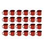 Imagem de Caneca Esmaltada Retro 350Ml Vermelha Vintage Jogo 36 Pcs