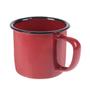 Imagem de Caneca Esmaltada Retro 350Ml Vermelha Vintage Jogo 36 Pcs