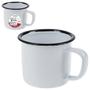 Imagem de Caneca Esmaltada Retro 350Ml Vintage Jogo 24 Pcs - Branca