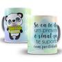 Imagem de Caneca eu te suporto com facilidade presente panda irônico