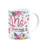 Imagem de Caneca Floral Família - Mãe - Coração grande, café quentinho