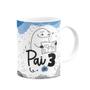 Imagem de Caneca Flork Pais - Pai de 3 - Branca 325ml