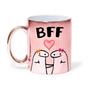 Imagem de Caneca Flork Rosê Espelhada "amiga fofoqueira" BFF Best Friends Forever