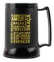 Imagem de Caneca Gel Isolante Térmico 400Ml Preto Dourado Flamengo Crf