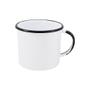 Imagem de Caneca Grande Esmaltada Branca 370 ml Ewel