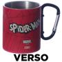 Imagem de Caneca Homem Aranha Aço Inox Com Mosquetão Oficial Marvel